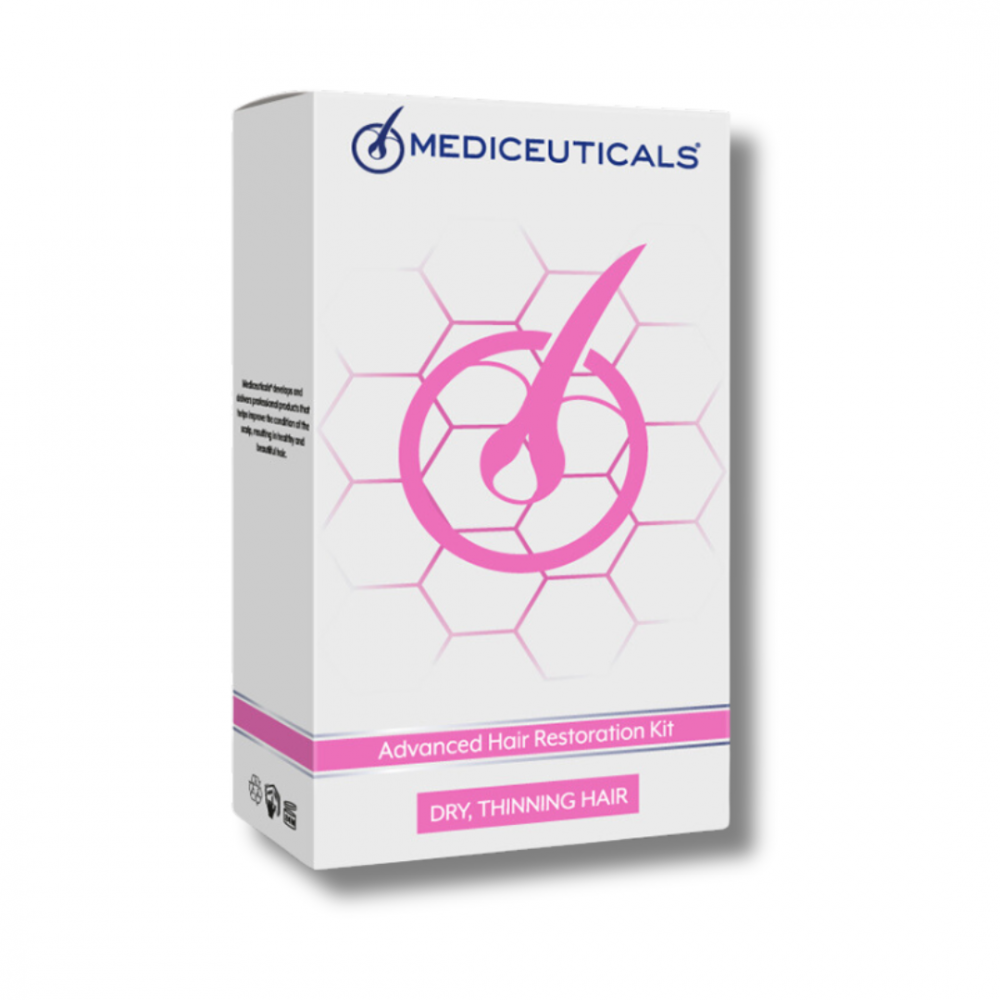 Набір для стимулювання росту волосся для жінок, сухе волосся - Mediceuticals Advanced Hair Restoration Technology For Women Kit Dry - Фото 1