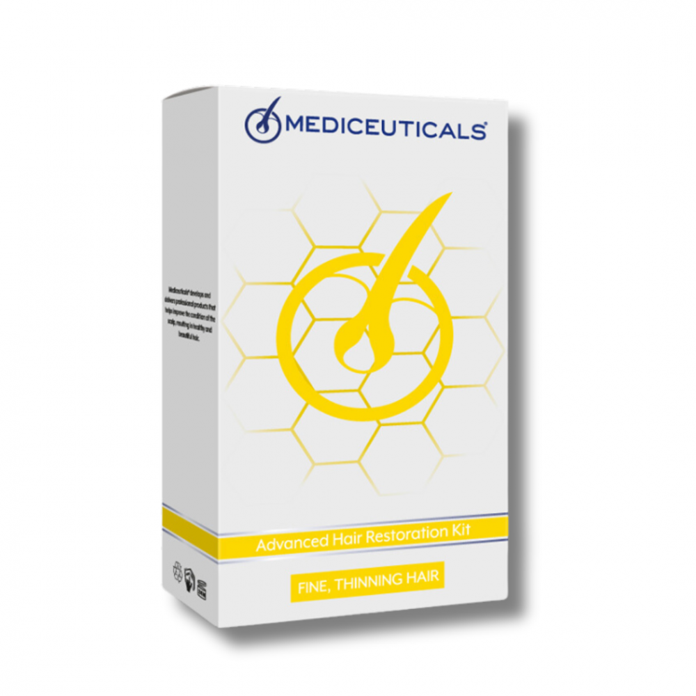 Мужской набор для стимулирования роста волос - Mediceuticals Advanced Hair Restoration Kit Fine - Фото 1