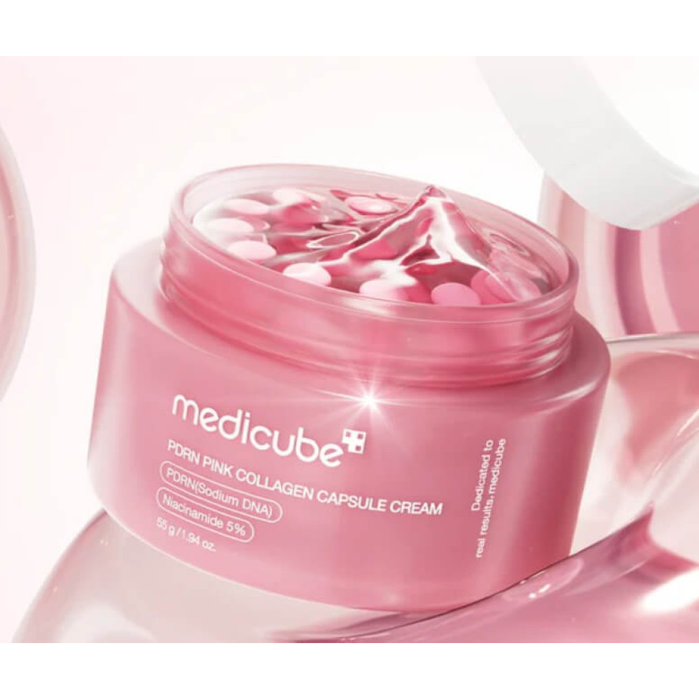 Капсульний крем з колагеном та полінуклеотидами - Medicube PDRN Pink Collagen Capsule Cream фото 2