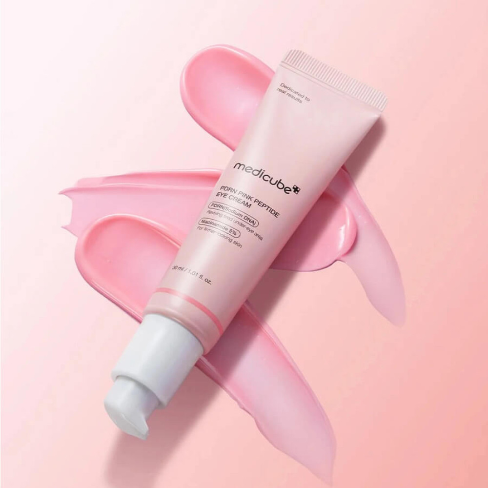 Крем для шкіри навколо очей з полінуклеотидами та пептидами - Medicube PDRN Pink Peptide Eye Cream фото 2