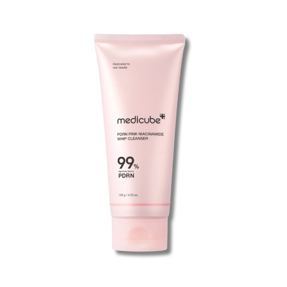 Очищающая пенка с полинуклеотидами и ниацинамидом - Medicube PDRN Pink Niacinamide Whip Cleanser - Фото 1