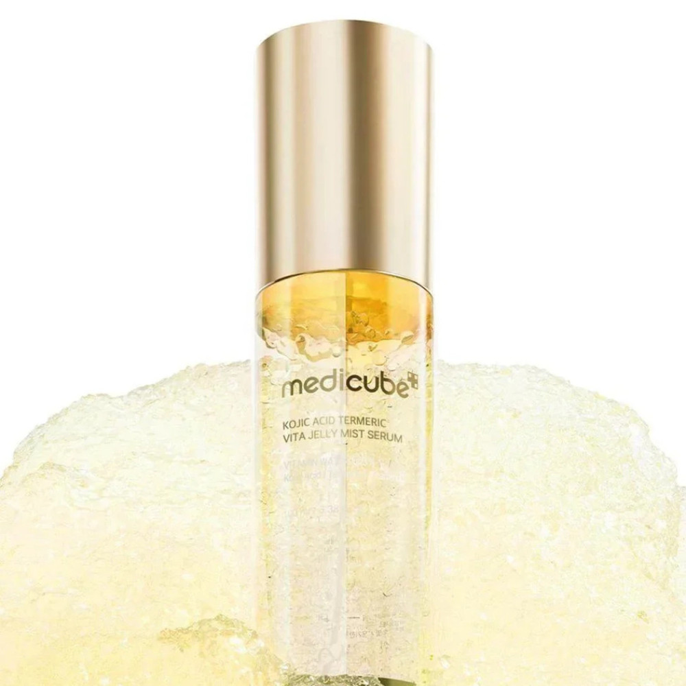 Освітлювальна гель-сироватка з кодзієвою кислотою та куркумою - Medicube Kojic Acid Turmeric Vita Jelly Mist Serum фото 2