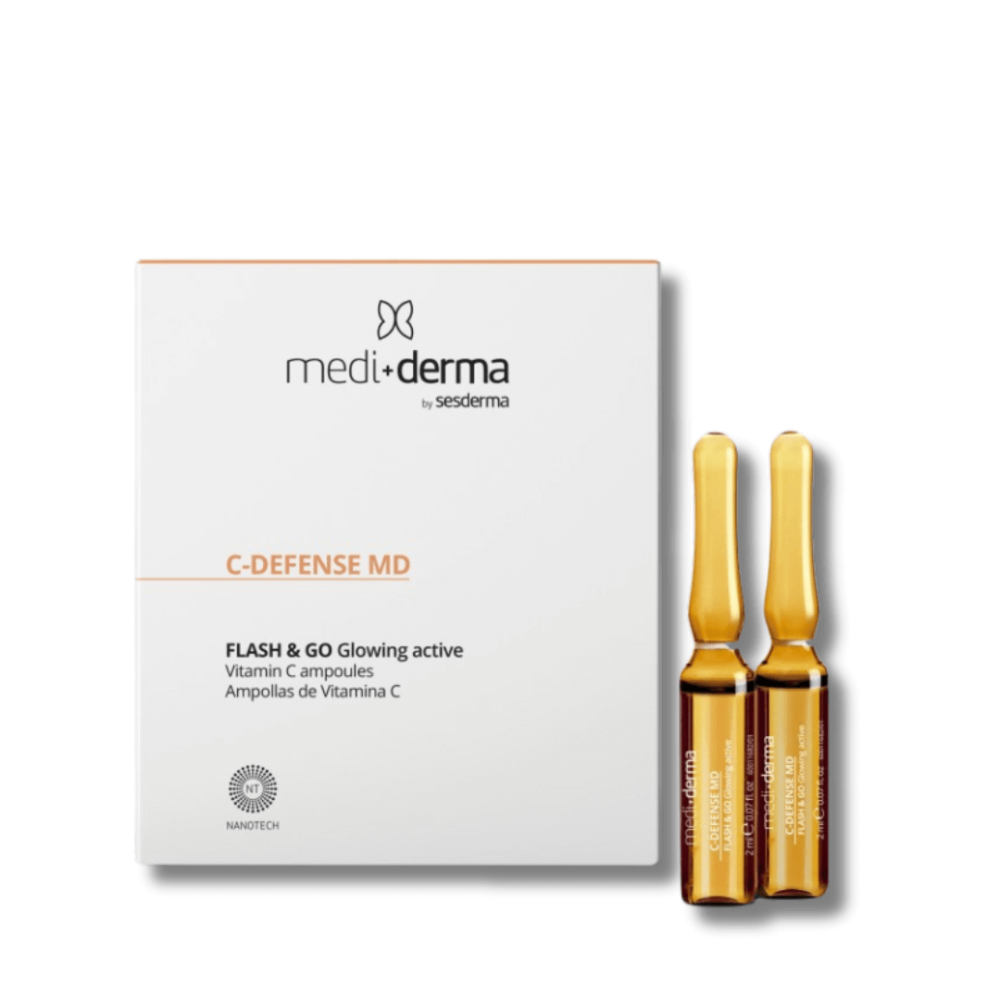 Ревіталізуюча сироватка в ампулах - Mediderma Flash Ampoules C-Defence MD - Фото 1