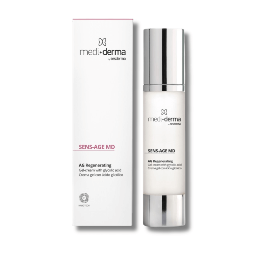 Омолаживающий крем-гель для лица - Mediderma Antiaging Facial Cream Gel Sens-Age MD - Фото 1