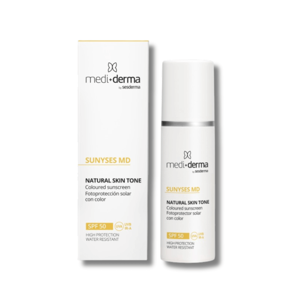 Тональный солнцезащитный крем - Mediderma Facial Cream SPF 50 Photoprotection With Color - Фото 1