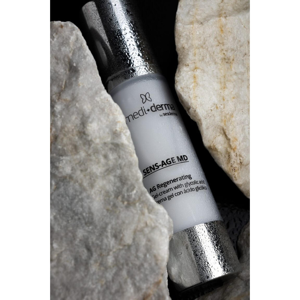 Омолоджуючий крем-гель для обличчя - Mediderma Antiaging Facial Cream Gel Sens-Age MD фото 2