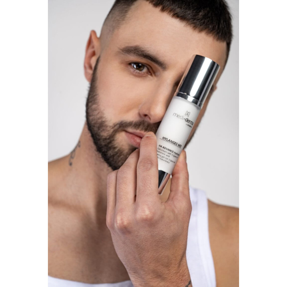 Зволожуючий крем-гель - Mediderma Facial Gel Cream Moisturizing Hylanses MD фото 2