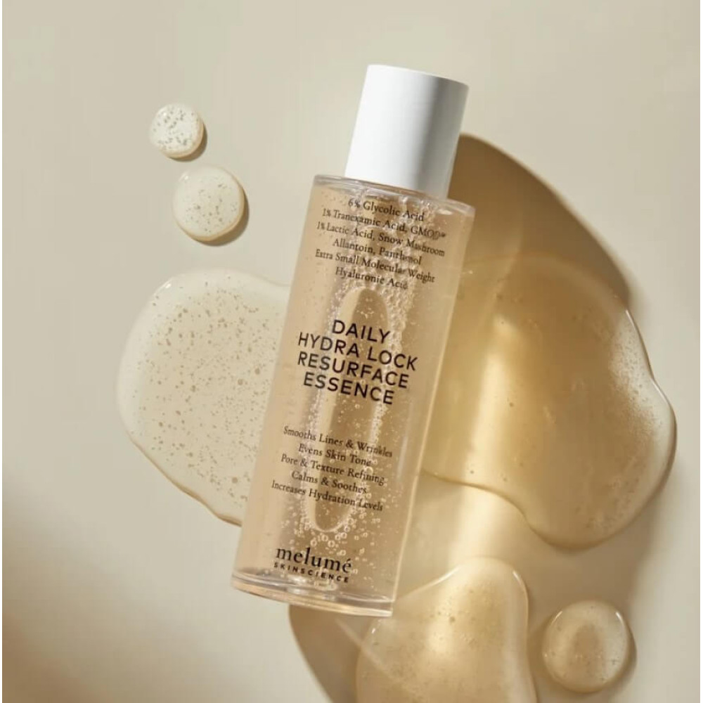 Зволожувальна есенція з кислотами - Melume Daily Hydra Lock Resurfacing Essence фото 5