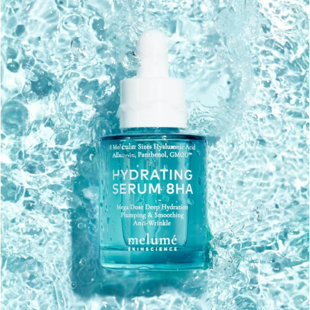Зволожуюча сироватка з 8-ма видами гіалуронової кислоти - Melume Hydrating Serum 8HA фото 2