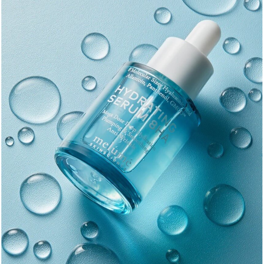 Зволожуюча сироватка з 8-ма видами гіалуронової кислоти - Melume Hydrating Serum 8HA фото 5