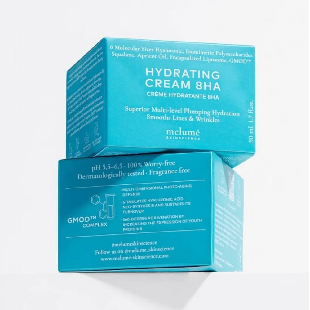 Зволожувальний крем з 8-ма видами гіалуронової кислоти - Melume Hydrating Cream 8HA фото 4