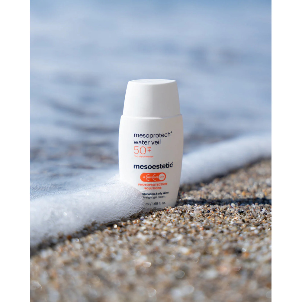 Легка антивікова сироватка-вуаль SPF-50+ - Mesoestetic Mesoprotech Light Water Antiaging Veil SPF-50+ фото 3