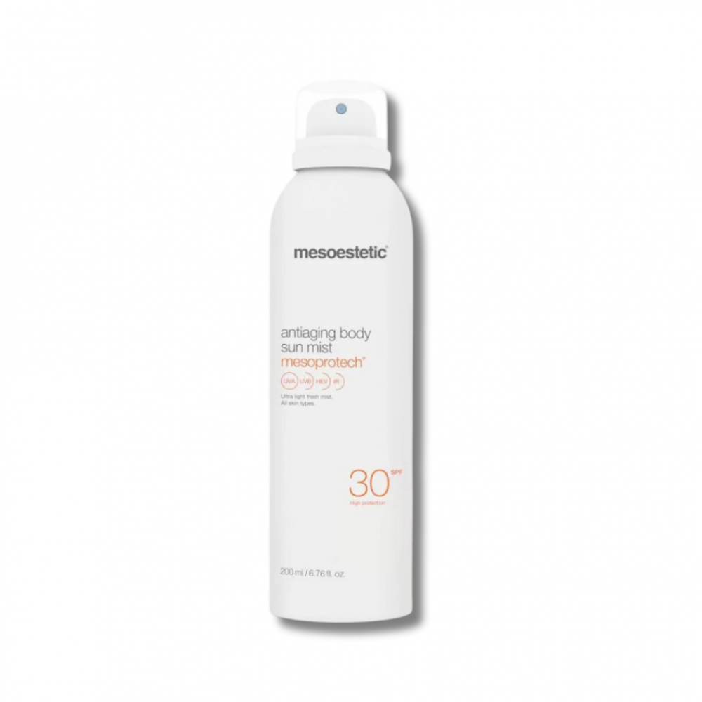 Сонцезахисний спрей для тіла з антивіковим ефектом SPF 30 - Mesoestetic Antiaging body sun mist SPF 30 - Фото 1