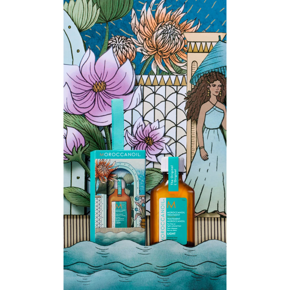 Відновлююча олія "Light" в подарунковій коробці - Moroccanoil Oil Treatment Light Gift Set фото 2