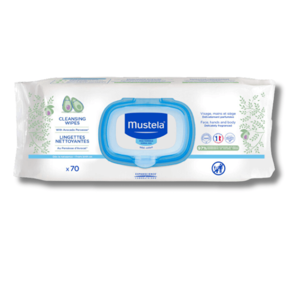 Влажные салфетки для тела - Mustela Baby Diaper Cleansing Wipes - Фото 1