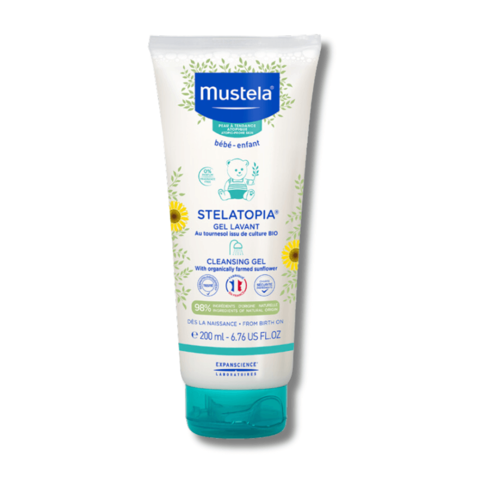 Очищаючий гель для тіла - Mustela Stelatopia Cleansing Gel With Sunflower - Фото 1