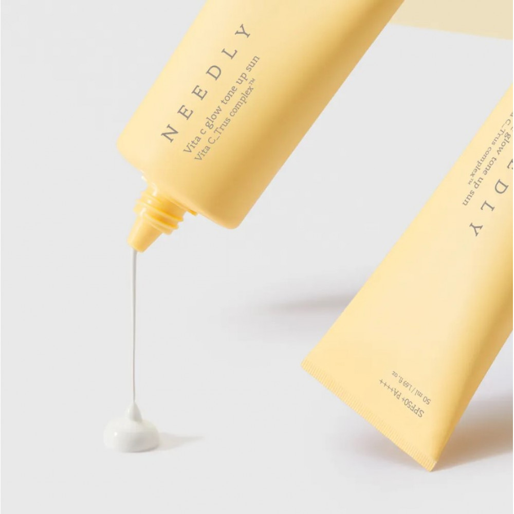 Сонцезахисний крем з ефектом освітлення та сяйва - Needly Vita C Glow Tone Up Sun SPF 50+ PA++++ фото 4