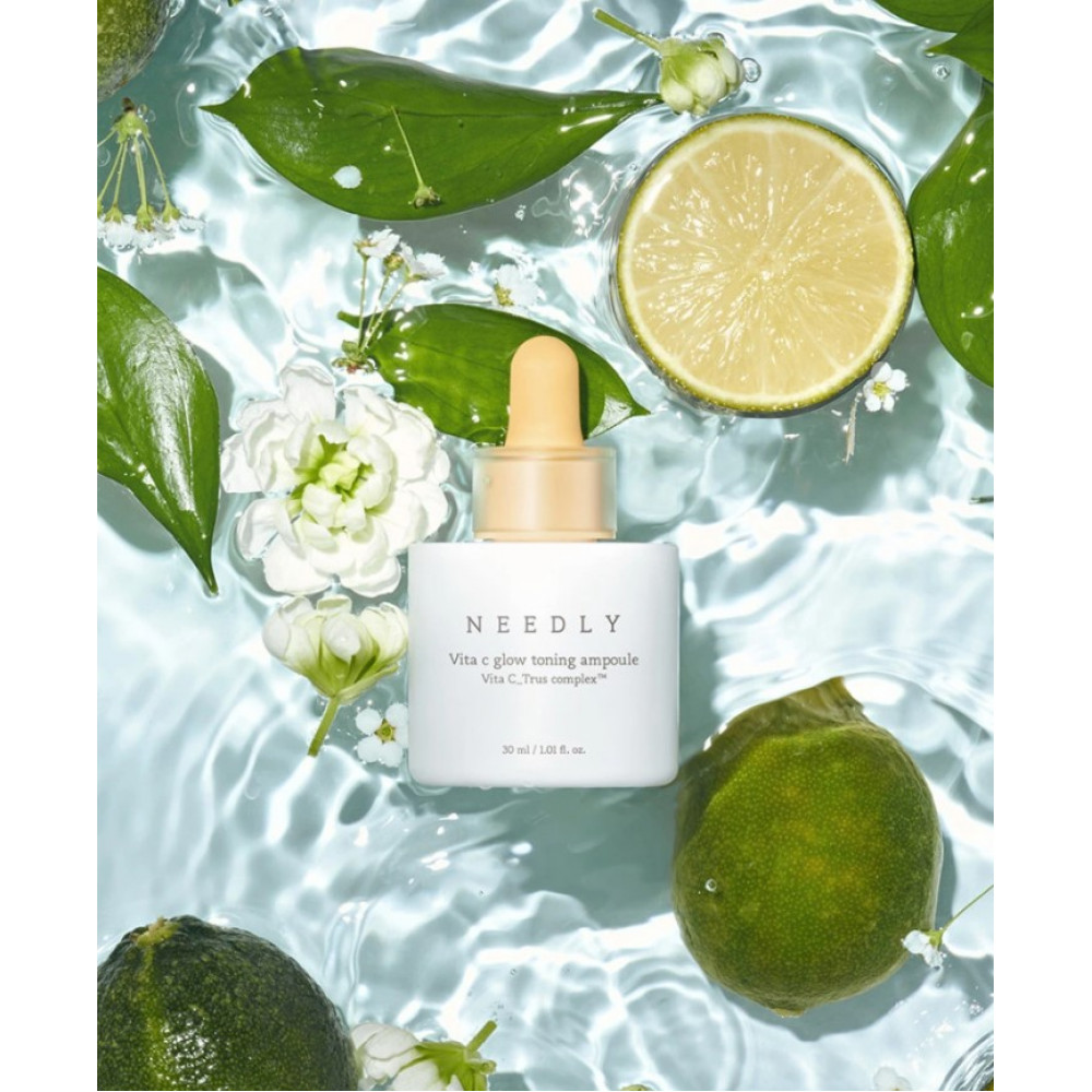 Тонізуюча сироватка з вітаміном С для сяяння шкіри - Needly Vita C Glow Toning Ampoule фото 2