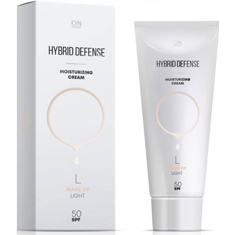 Защитный увлажняющий крем-гибрид SPF 50 - ONmacabim Hybrid Defense Moisturizing Cream SPF 50 Light - Фото 1