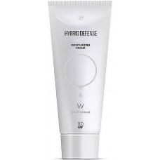Захисний, зволожуючий крем-гібрид SPF 50 - ONmacabim Hybrid Defense Moisturizing Cream SPF 50 White Cream
