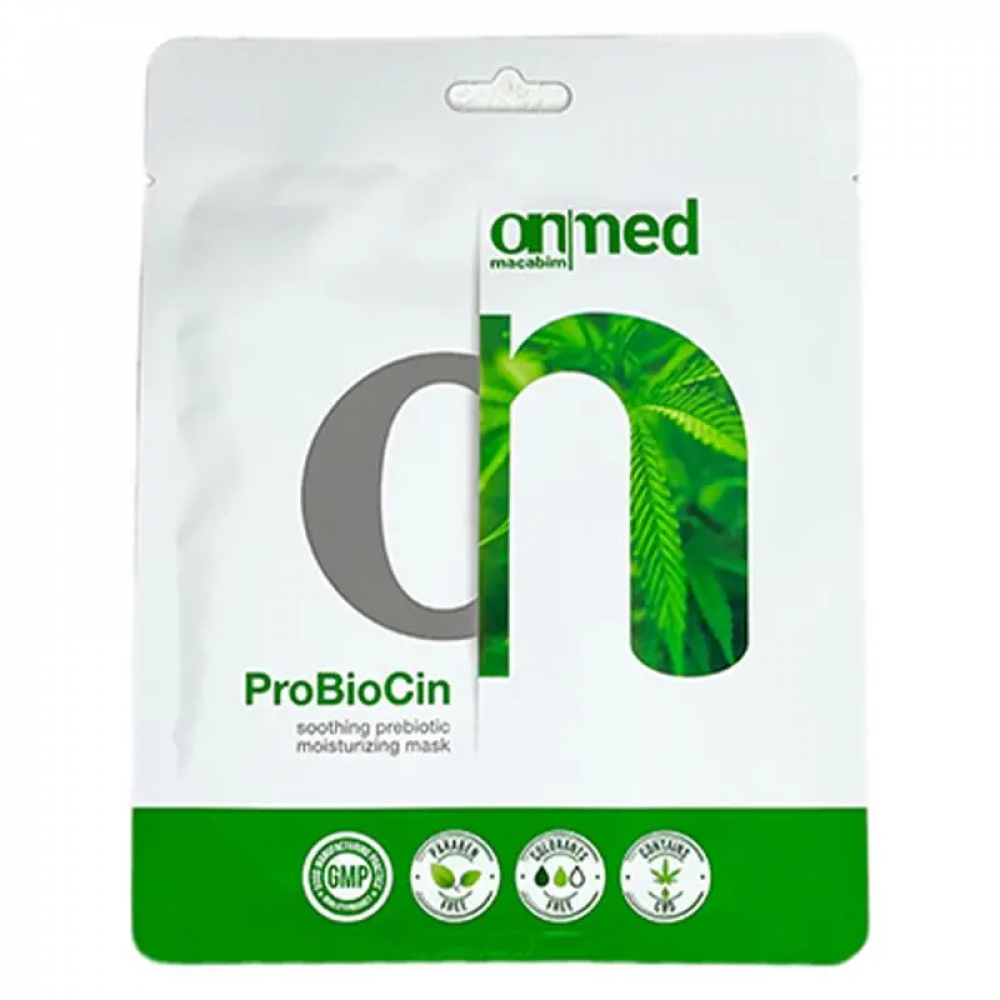 Успокаивающая маска на нетканой основе для чувствительной кожи - ONmacabim ONmed ProBioCin Mask