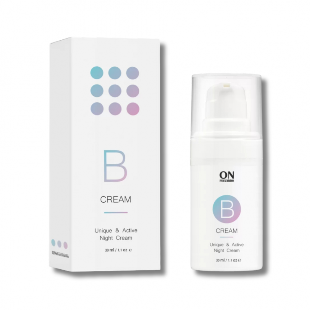 Крем для лица с азелаиновой кислотой - ONmacabim «B Cream» Active Night Cream - Фото 1