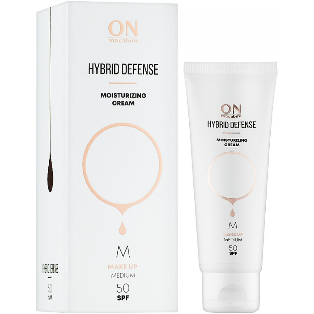 Защитный увлажняющий крем-гибрид SPF 50 - ONmacabim Hybrid Defense Moisturizing Cream SPF 50 Medium - Фото 1