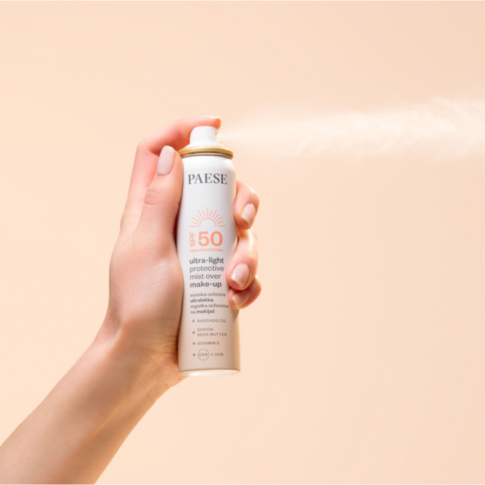 Ультралегкий защитный спрей поверх макияжа с SPF 50 - Paese Ultra-Light Protective Mist Over Make-Up фото 2