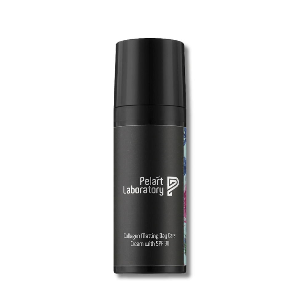 Дневной матирующий крем с коллагеном SPF 30 для лица с тоном - Pelart Laboratory Collagen Matting Day Care Cream With SPF 30