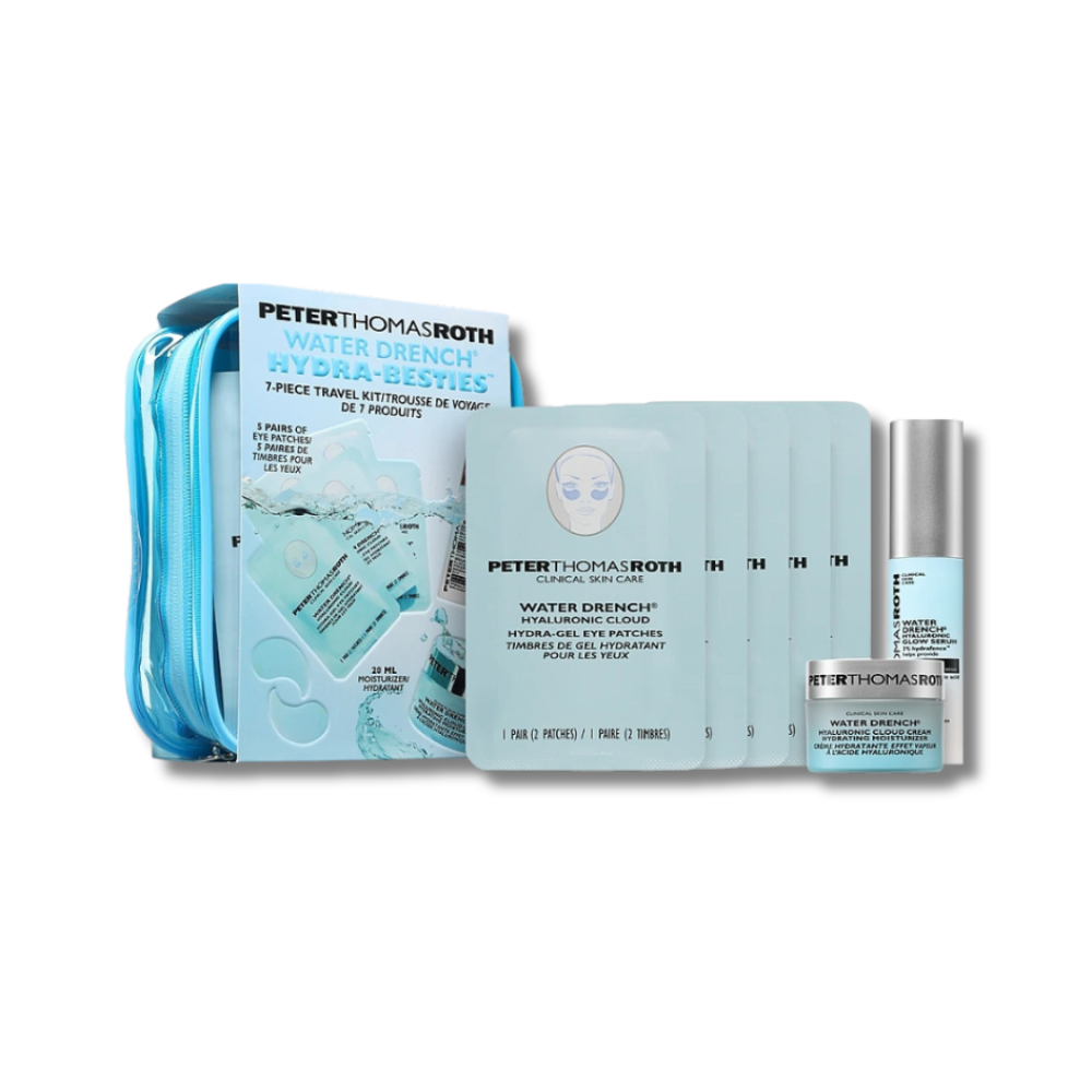 Набір для зволоження у тревел форматі - Peter Thomas Roth Water Drench Hydra Besties 7-Piece Travel Kit