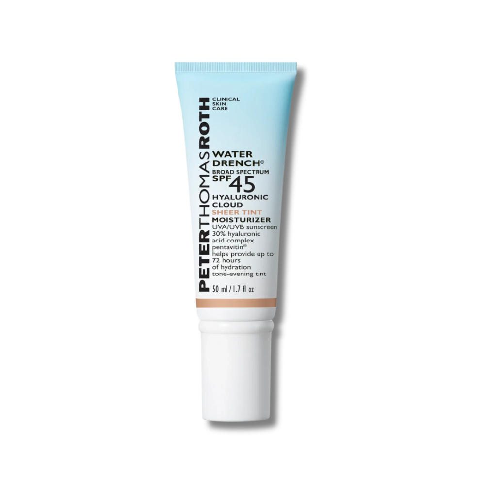 Увлажняющий солнцезащитный крем-тинт с SPF 45 - Peter Thomas Roth Water Drench Broad Spectrum SPF 45 Hyaluronic Cloud Sheer Tint Moisturizer фото