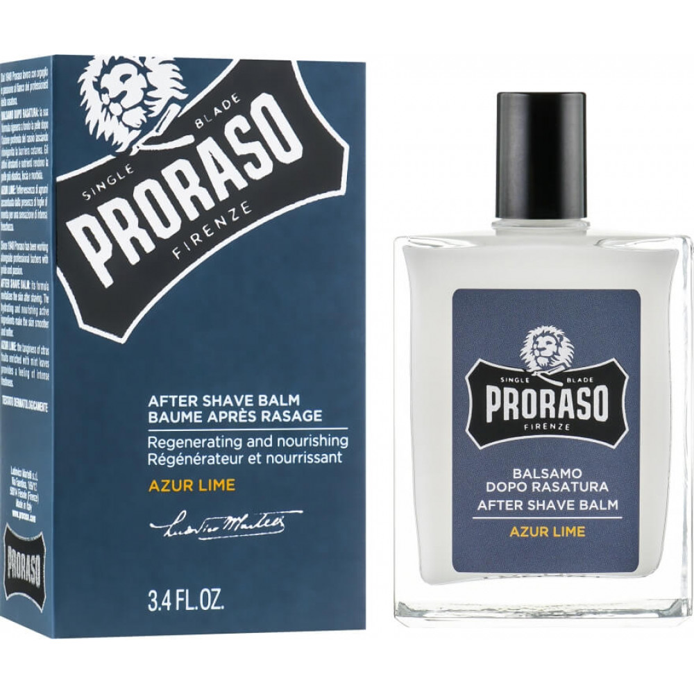 Бальзам после бритья - Proraso After Shave Balm Azur Lime фото 4