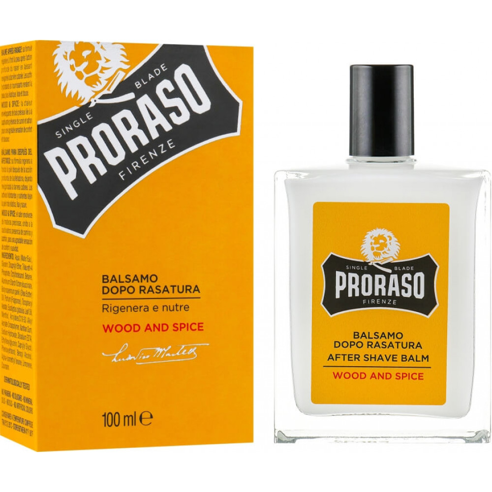 Бальзам после бритья - Proraso After Shave Balm Wood & Spice фото 3