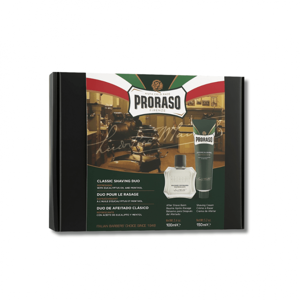 Набор для бритья - Proraso Duo Pack Tube+Balm Refreshing - Фото 1