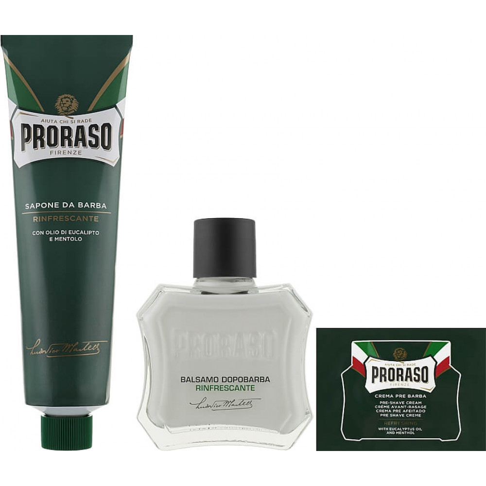 Набор для бритья - Proraso Duo Pack Tube+Balm Refreshing фото 2