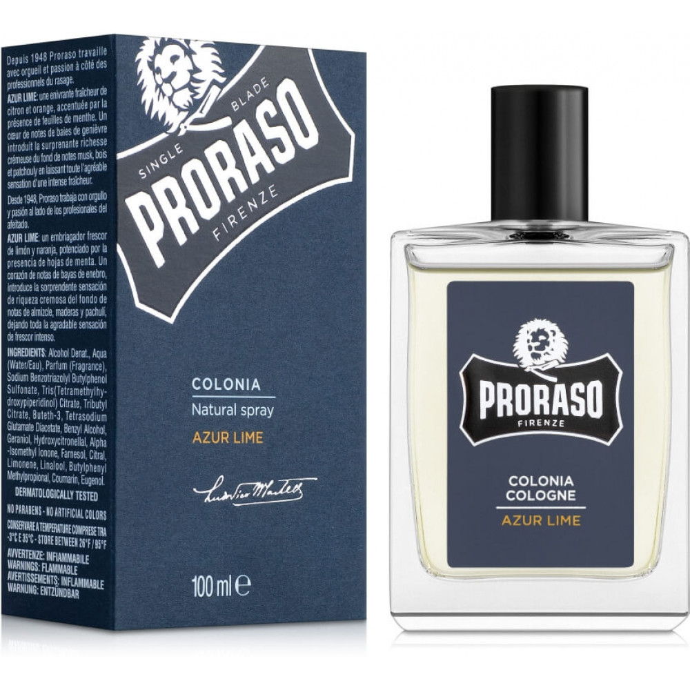 Мужской одеколон - Proraso Cologne Azur Lime фото 2
