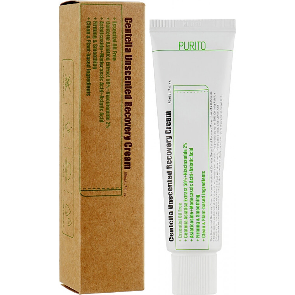 Крем відновлювальний з центеллою без олій - Purito Centella Unscented Recovery Cream фото 2