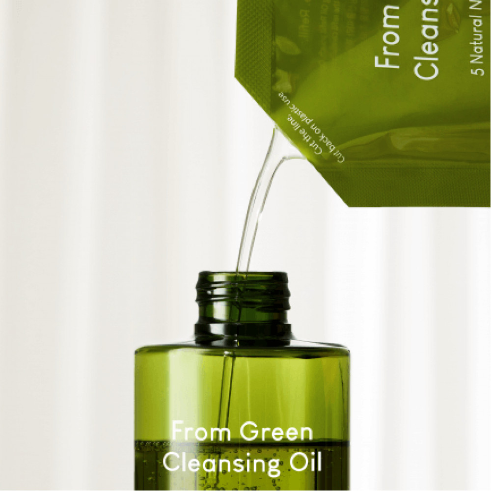 Олія гідрофільна очищаюча в одноразовій тарі для наповнення - Purito From Green Cleansing Oil  фото 3