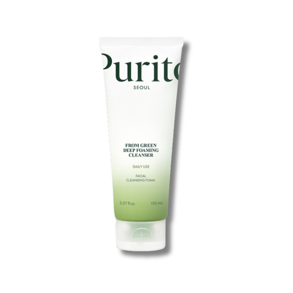 Пенка для умывания с центеллой и зеленым чаем - Purito From Green Deep Foaming Cleanser