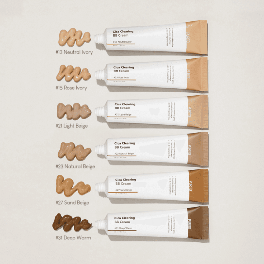 ВВ крем з екстрактом центелли - Purito Cica Clearing BB Cream (№15 Rose Ivory)  фото 2