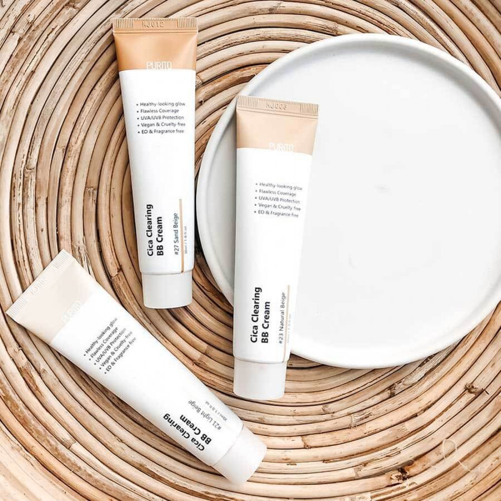 ВВ крем з екстрактом центелли - Purito Cica Clearing BB Cream (№15 Rose Ivory)  фото 4