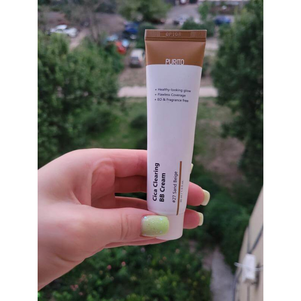 ВВ крем з екстрактом центелли - Purito Cica Clearing BB Cream (№27 Sand Beige)  фото 4