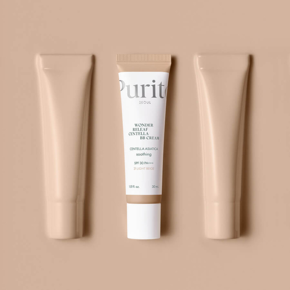 ВВ крем з екстрактом центелли - Purito Seoul Wonder Releaf Centella BB Cream (№21 Light Beige) фото 4