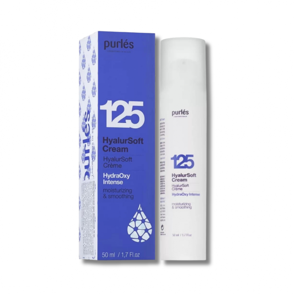 Гиалуроновый крем увлажняющий  - Purles 125 HydraOxy Intense HyalurSoft Cream - Фото 1