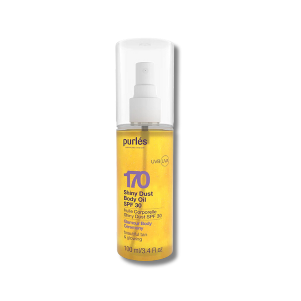 Сияющее масло для тела - Purles Shiny Dust Body Oil SPF 30 - Фото 1