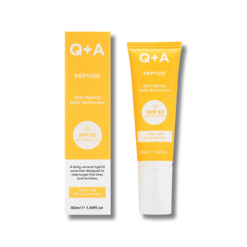 Антивіковий сонцезахисний крем для обличчя - Q+A Peptide Anti-Ageing Daily Sunscreen - Фото 1