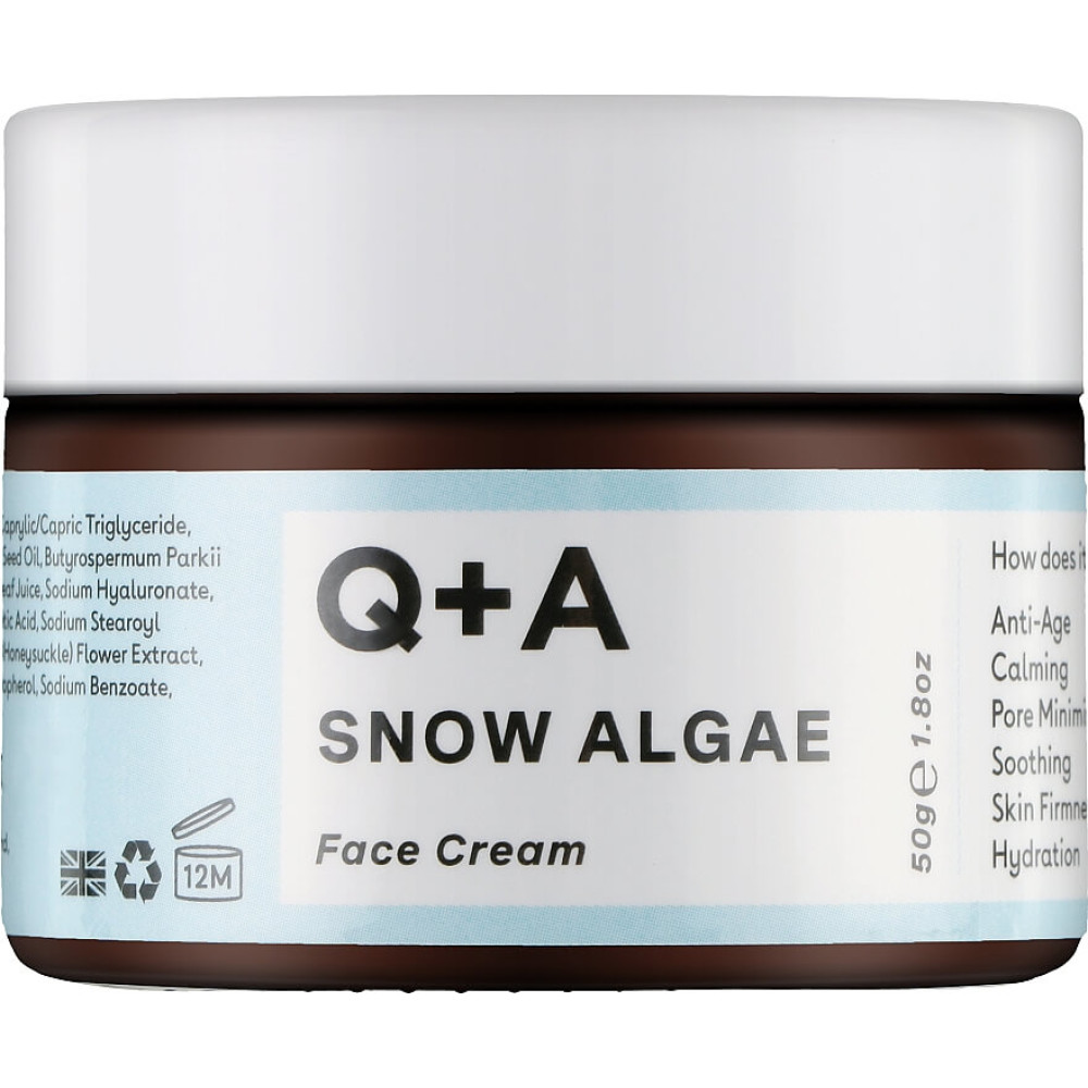 Крем для лица со снежной водорослью - Q+A Snow Algae Intensive Face Cream фото 2