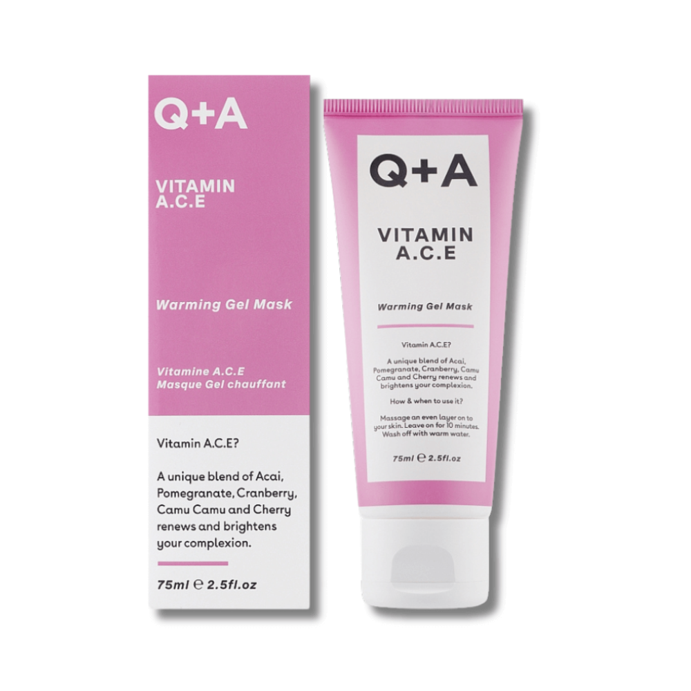 Мультивитаминная маска для лица - Q+A Vitamin A.C.E. Warming Gel Mask - Фото 1