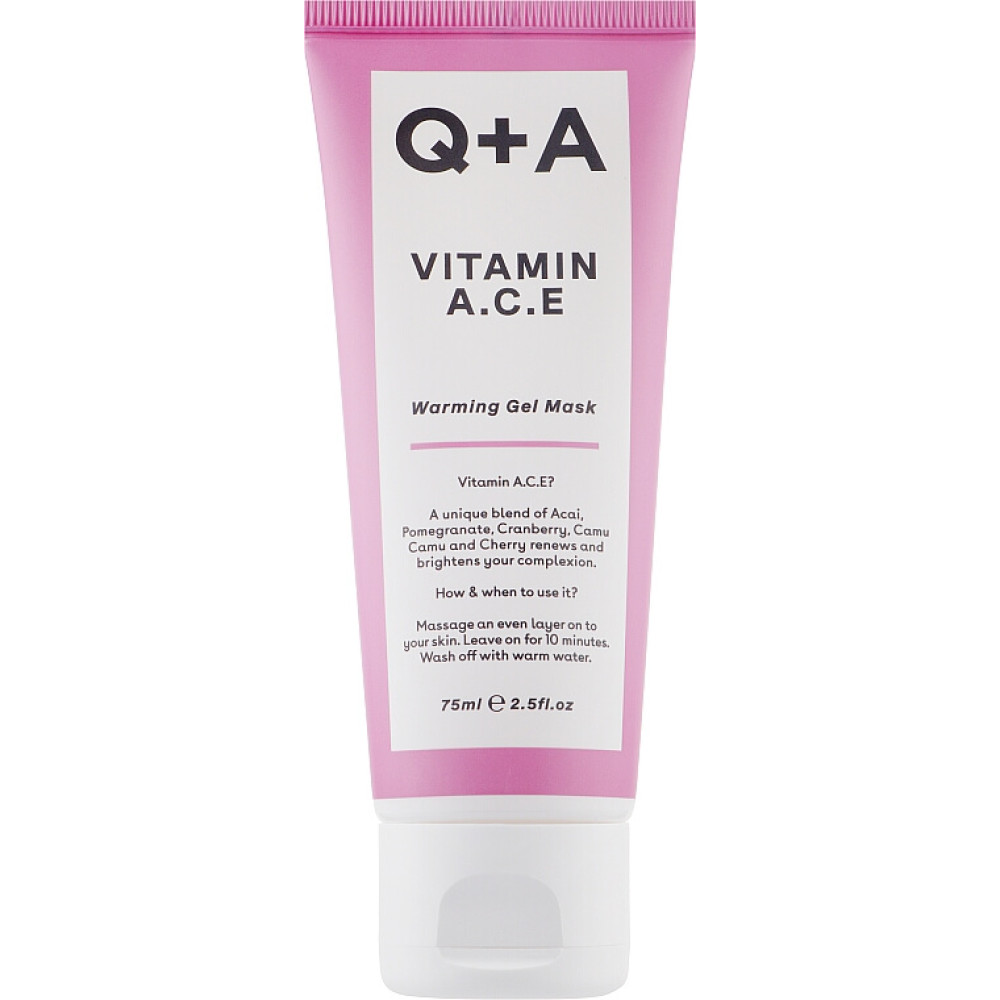 Мультивітамінна маска для обличчя - Q+A Vitamin A.C.E. Warming Gel Mask фото 5