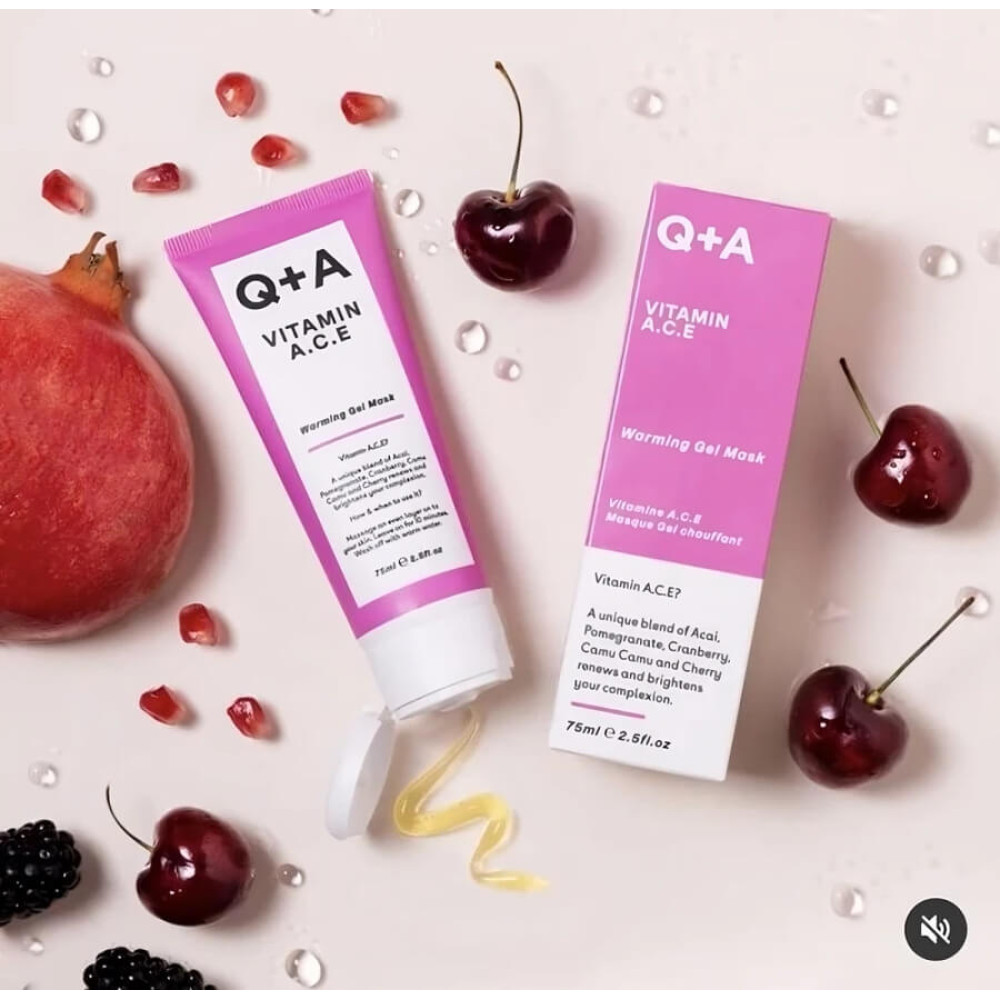Мультивітамінна маска для обличчя - Q+A Vitamin A.C.E. Warming Gel Mask фото 3